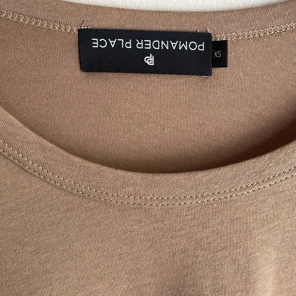 Tuckernuck Pomander Tan Vesty Long Puff Sleeve Crewneck Top - Picture 5 of 16